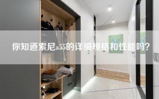 你知道索尼a55的详细规格和性能吗？