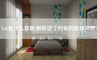 loft是什么意思(解析这个时髦的装修风格)