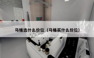 马桶选什么价位（马桶买什么价位）