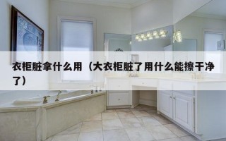 衣柜脏拿什么用（大衣柜脏了用什么能擦干净了）