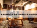 吊顶灯颜色怎么搭配（吊顶配什么颜色筒灯）