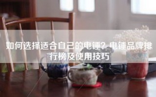 如何选择适合自己的电锤？电锤品牌排行榜及使用技巧