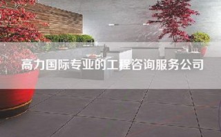 高力国际专业的工程咨询服务公司