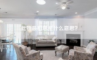 此物最相思是什么意思？