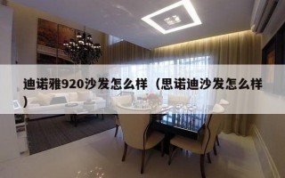 迪诺雅920沙发怎么样（思诺迪沙发怎么样）