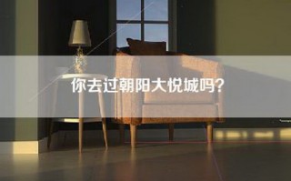 你去过朝阳大悦城吗？