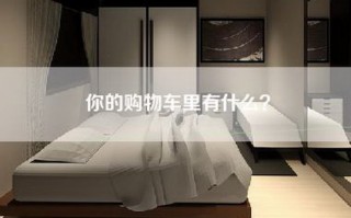 你的购物车里有什么？