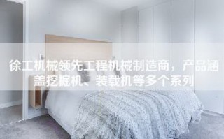 徐工机械领先工程机械制造商，产品涵盖挖掘机、装载机等多个系列