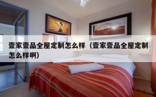 壹家壹品全屋定制怎么样（壹家壹品全屋定制怎么样啊）