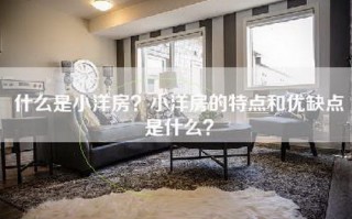 什么是小洋房？小洋房的特点和优缺点是什么？