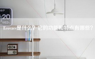 Ecovacs是什么？它的功能和特点有哪些？