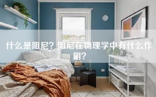 什么是阻尼？阻尼在物理学中有什么作用？