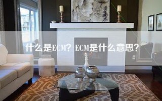 什么是ECM？ECM是什么意思？