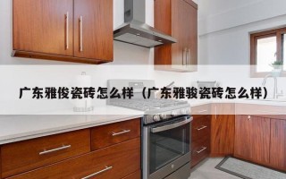 广东雅俊瓷砖怎么样（广东雅骏瓷砖怎么样）