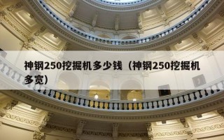 神钢250挖掘机多少钱（神钢250挖掘机多宽）