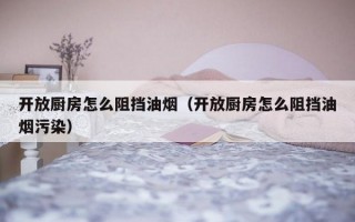 开放厨房怎么阻挡油烟（开放厨房怎么阻挡油烟污染）