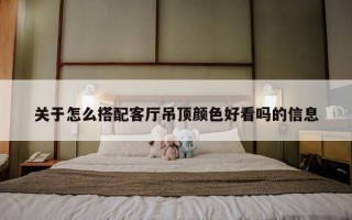 关于怎么搭配客厅吊顶颜色好看吗的信息