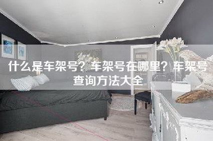 什么是车架号？车架号在哪里？车架号查询方法大全-第1张图片