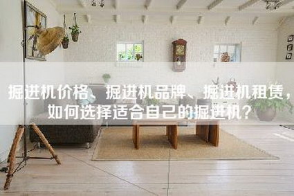 掘进机价格、掘进机品牌、掘进机租赁，如何选择适合自己的掘进机？-第1张图片