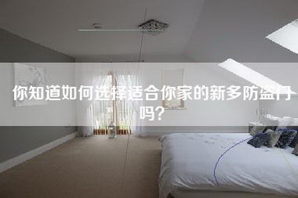 你知道如何选择适合你家的新多防盗门吗？-第1张图片