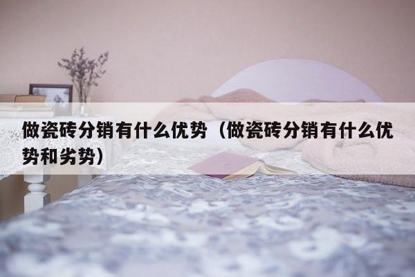 做瓷砖分销有什么优势（做瓷砖分销有什么优势和劣势）-第1张图片