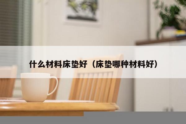 什么材料床垫好（床垫哪种材料好）-第1张图片