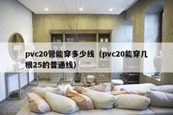 pvc20管能穿多少线（pvc20能穿几根25的普通线）-第1张图片