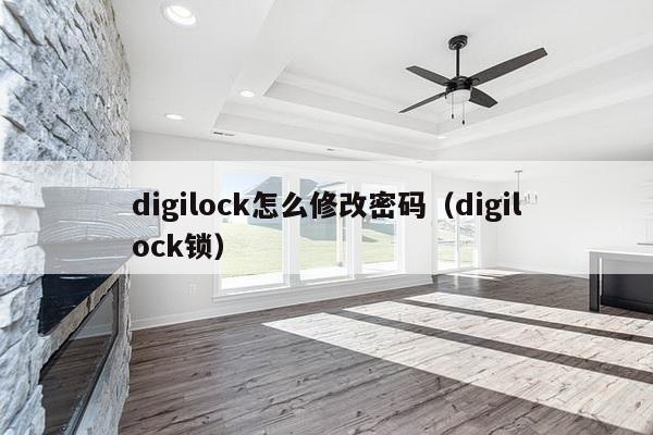 digilock怎么修改密码（digilock锁）-第1张图片