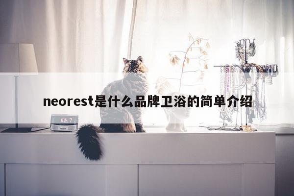 neorest是什么品牌卫浴的简单介绍-第1张图片