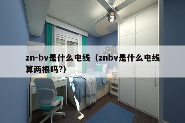 zn-bv是什么电线（znbv是什么电线算两根吗?）-第1张图片