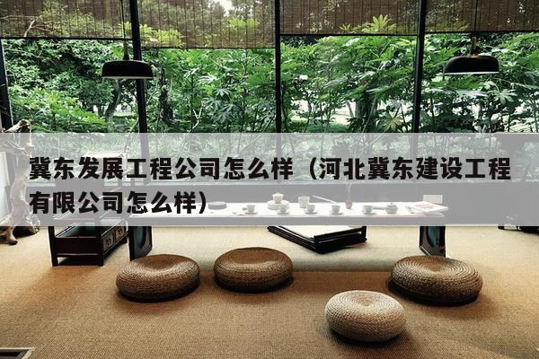 冀东发展工程公司怎么样（河北冀东建设工程有限公司怎么样）-第1张图片