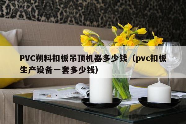 PVC朔料扣板吊顶机器多少钱（pvc扣板生产设备一套多少钱）-第1张图片