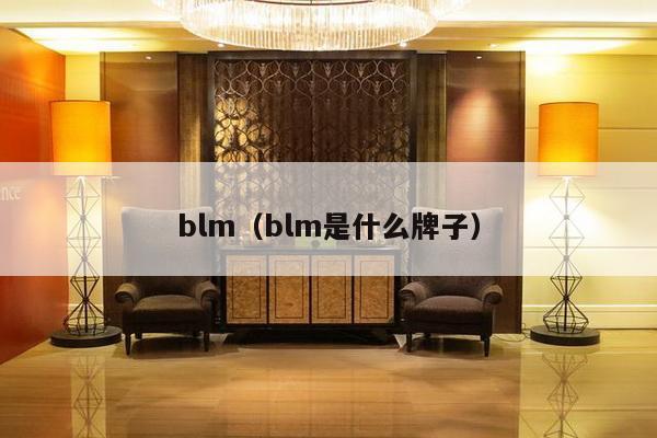 blm（blm是什么牌子）-第1张图片