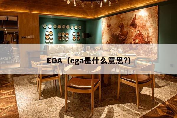 EGA（ega是什么意思?）-第1张图片